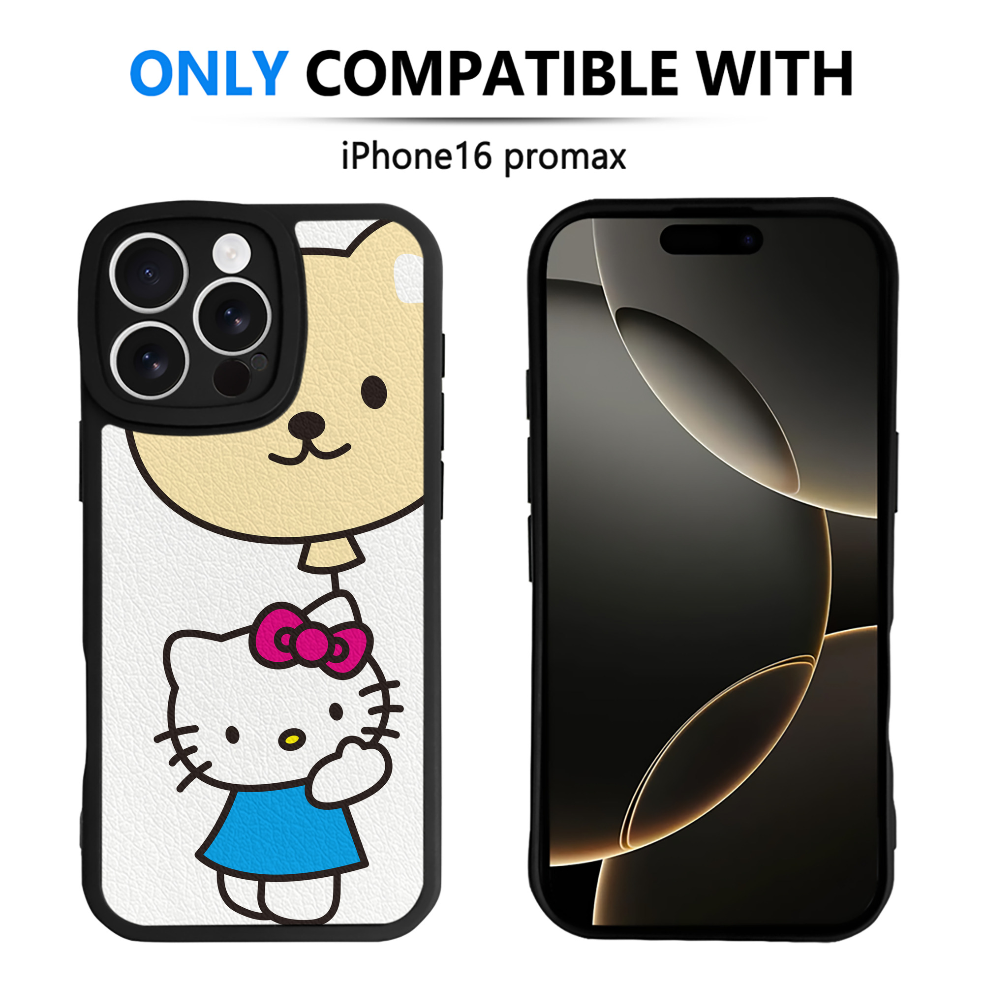 （画像用） Hello Kitty ハローキティ 【iPhone 16シリーズ対応】シリコンスマホケース（レザー調） 材質：シリコン